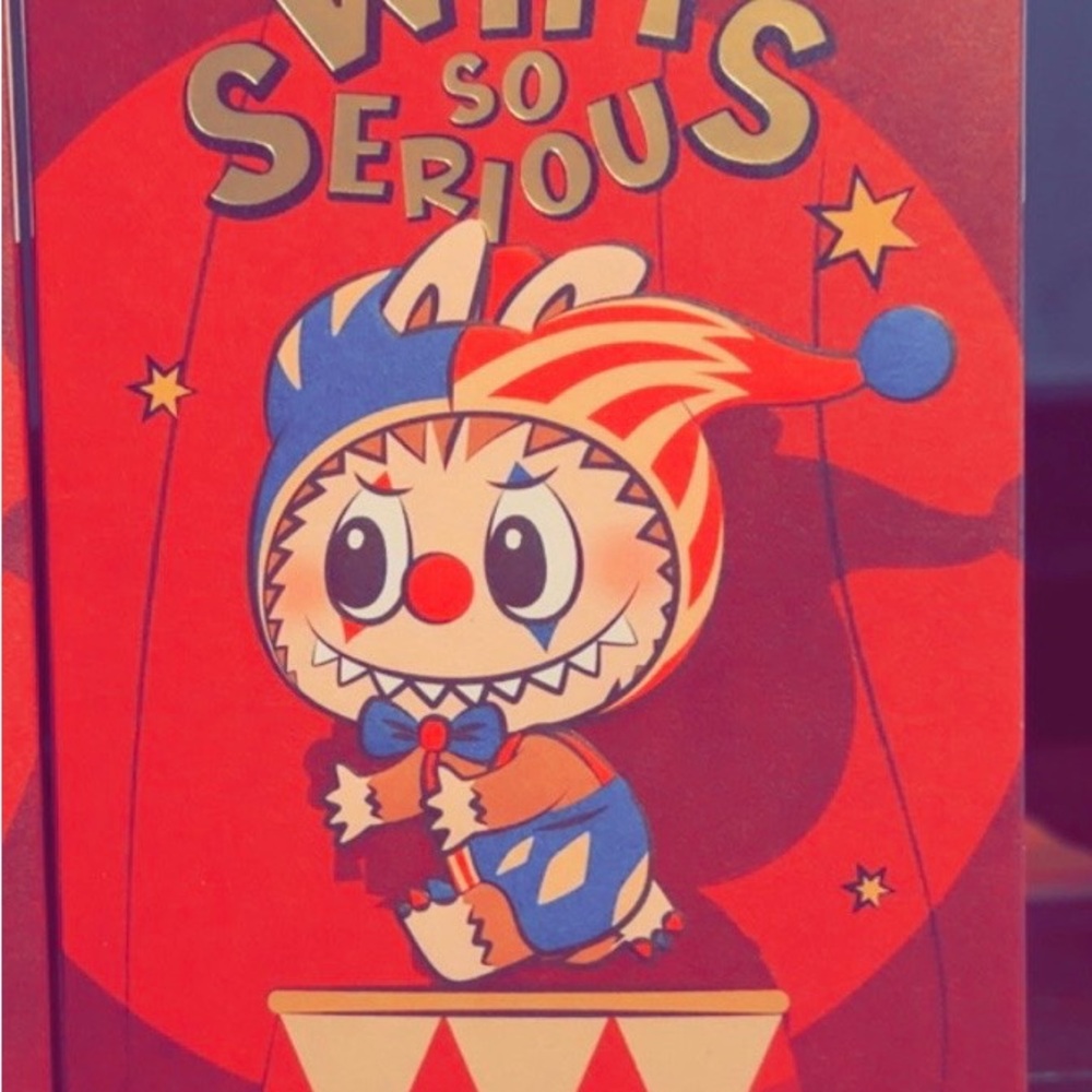 Pop Mart Why So Serious Red Clown Plush Toy